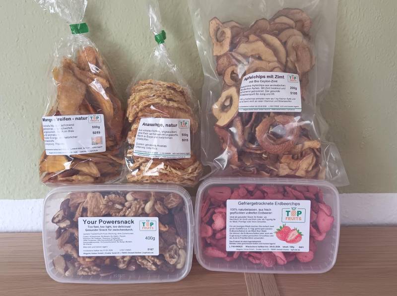 Trockenfrüchte von TopFruits für den Adventskalender